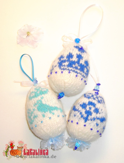 Royal Easter eggs Knitting pattern