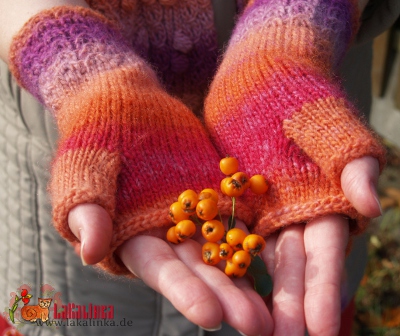 Fingerless mitts knitting pattern
