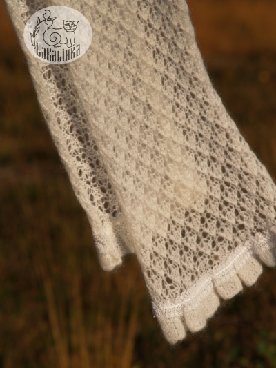 Snowflake scarf Knitting pattern