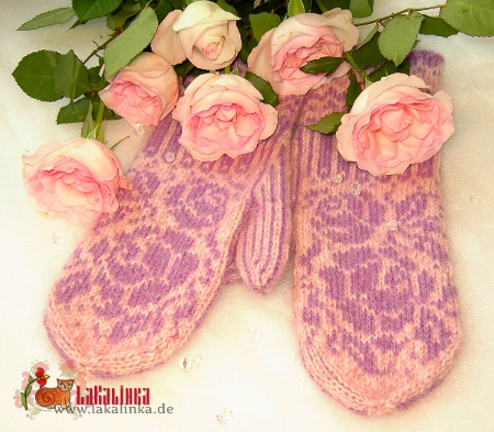 Roses mittens