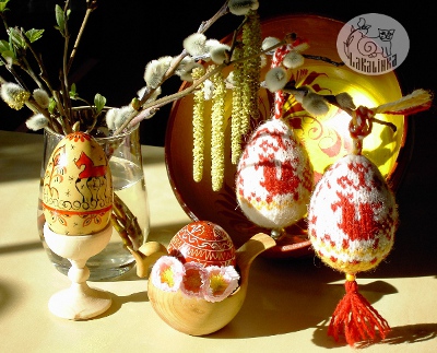 Easter eggs knitting pattern