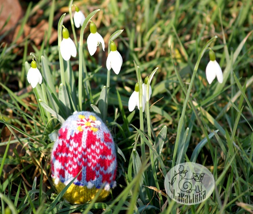 Russain Easter eggs knitting pattern